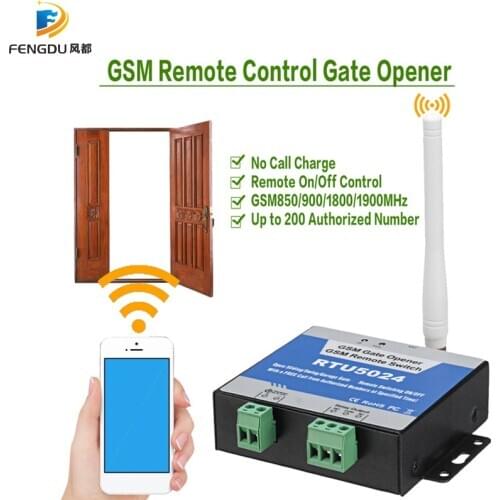 GSM Gate Opener Access Remote Control by Free Phone Call Home Alarm Systems Security for Automatic Door Opener RTU5024 RTU5035