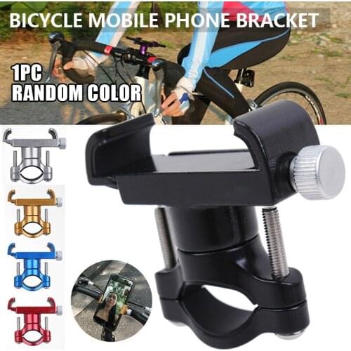 Bicycle Racks Aluminum Alloy Bicycle Mobile Phone Bracket Anti-slip Adjustable Bicycle Phone Protect Holder Stand for CellPhone