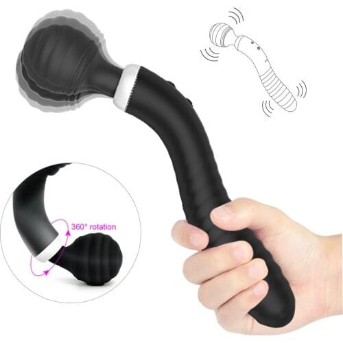 AV Vibrator Magic Wand G Spot Massager USB Charge Big Stick Dildo Vibrators For Women female Sexy Toys Clit Vibrator Adult Toys