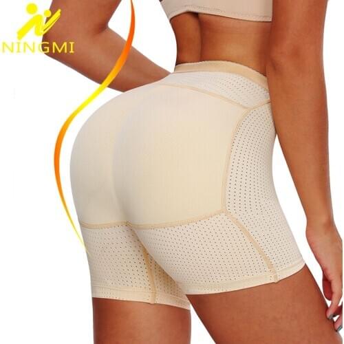 NINGMI Sexy Butt Lifter Big Ass Hip Enhancer Women Tummy Control Panties Pant Waist Trainer Underwear Slim Body Shaper Shapewear
