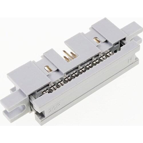 5 Pcs 0.100" 2.54mm 26 Pin IDC Type Box header Male Headers Through hole 1.27 mm 0.050" Flat cable connector with ears