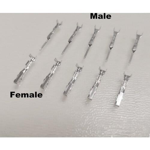 50/100sets/lot Male And Female Crimp Terminals (Pins) For HONDA Civic 6188-4775 6189-7037 Ignition Coil Connector Plug