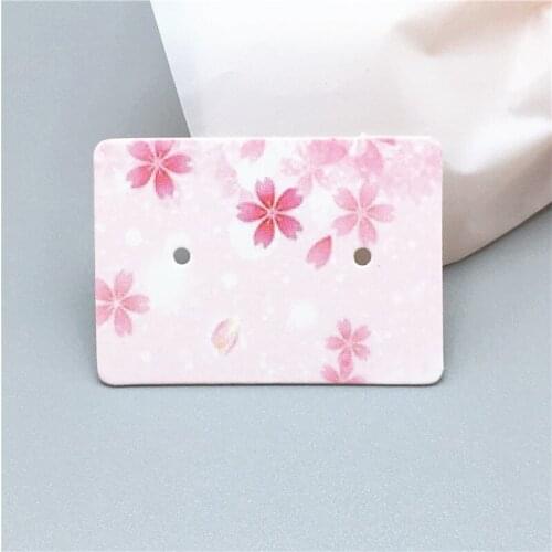 600Pcs 35*25mm Gray Marble Wrapping Earrings Paper Card Color Printing Flamingo Style Earrings Display Cards