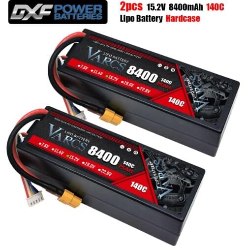 2PCS VARCS Lipo Batteries 4S 14.8V 6800mAh 140C/280C HardCase for RC 1/8 /10 Car Off-Road Buggy Truck Boats Drone salash Parts