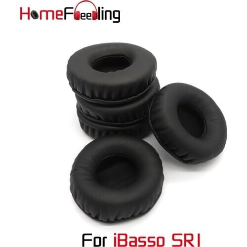 Homefeeling Ear Pads for iBasso SR1 Headphones PU Thicken Soft Velour Ear Cushions Sheepskin Leather Earpads Replacement