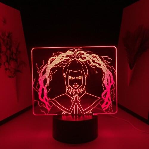 Anime Avatar The Last Airbender Azula Acrylic LED Night Light for Kids Child Gift Bedroom Decor Nightlight Avatar 3D Lamp