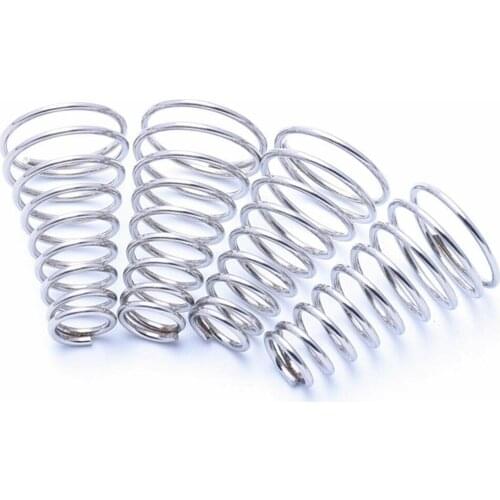 Tower Spring, 5Pcs, Conical Cone Compression Spring, 304 Stainless Steel Taper Pressure Spring, Wire Diameter 0.4-0.8mm