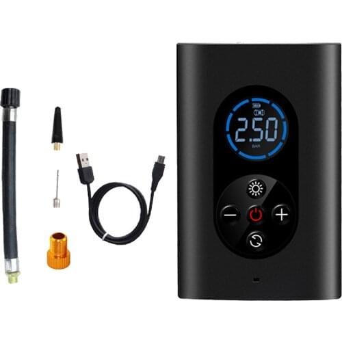 Wireless Mini Air Inflator LED Light Rechargeable for Football Car Tires