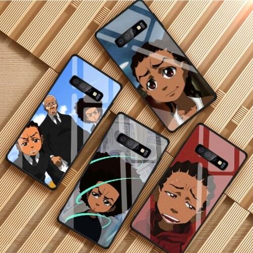 The boondocks Tempered Glass Phone Case For Samsung Galaxy S8 S9 S10 S20 PLUS J8 J6 J4 2018 NOTE 8 9 10 Cover Shell