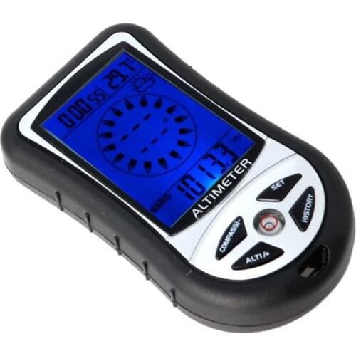 Digital 8 in 1 LCD Compass Barometer Altimeter Thermo Temperature Clock Calendar D5QD