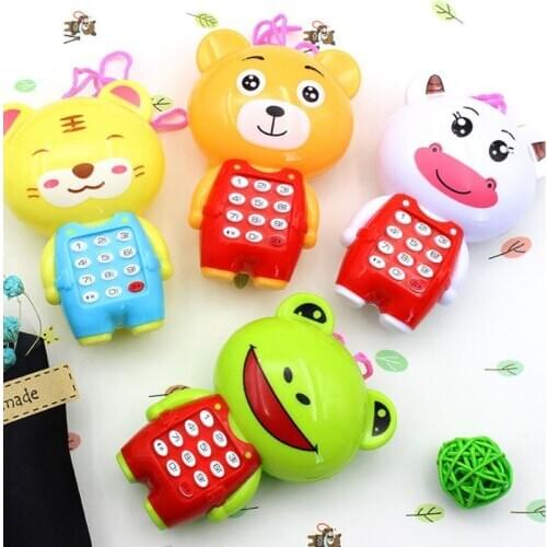 Baby Mobile Phone Toy Cute Cartoon Animal Sounds Musica Stroller Toys Electronic Toy Educational Learning Cellphone Baby Gifts