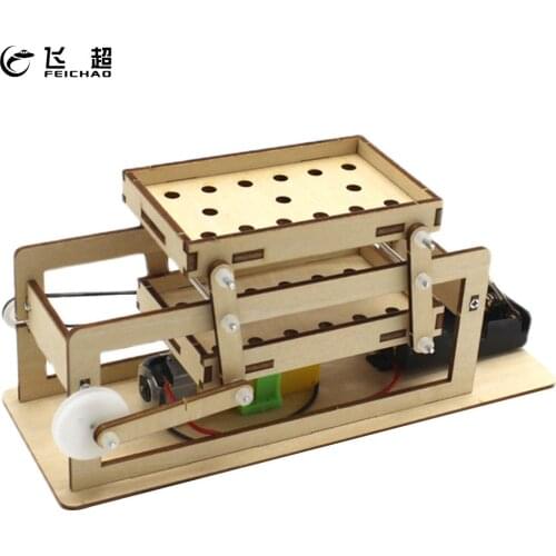 DIY Electric Wooden Sieve Model Student Technology Making Inventions Scientific Laboratory Equipment Science Educational Toys