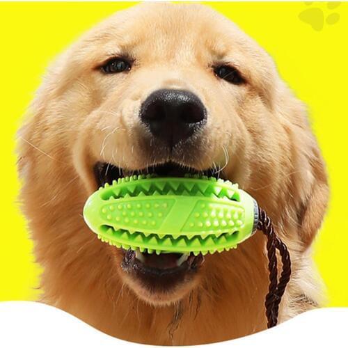 Pet Dog Toys Toy Funny Interactive Elasticity Ball Dog Chew Toy For Dog Tooth Clean Ball Of Food Extra-tough Rubber FootBall