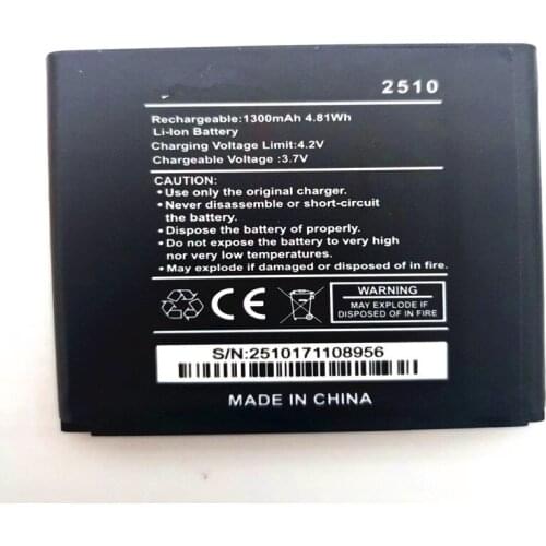 For WIKO 2510 Battery Batterie Bateria Batterij 1300mAh High Quality with phone stander