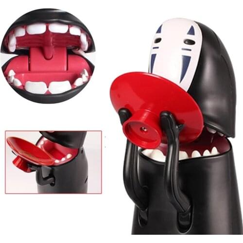No Face Man Electronic Money Box Spirited Away Creative Electric Ghost Figure Money Saving Box Kids Toys Birthday Christmas Gift