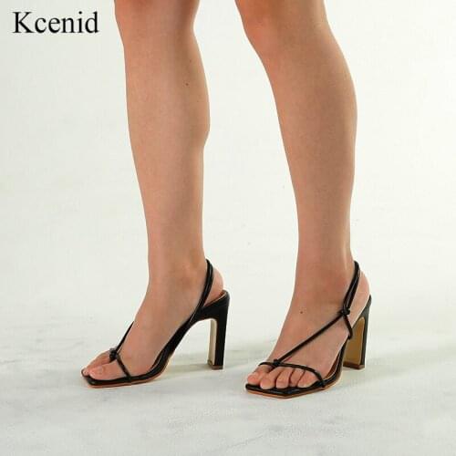 Kcenid 2020 Summer women pumps sexy gladiator high heel sandals shoes women high heels open toe sandal lady back strap shoes new