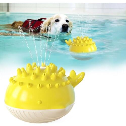 2021 Summer Electric Dog Toys Interactive Smart Water Floating Swimming Pet Bathing Water Spray Toys for Large Dogs Pet Products