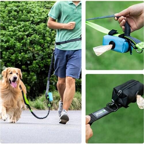 Dog Poop Bag Dispenser Outdoor Portable Pick Up Poop Bag Holder Dog Poop Waste Bag Pet Puppy Cat Garbage Bags Organizer Pouch