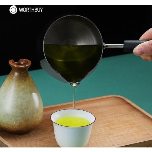 Mini Frying Pot With Scale 18/8 Stainless Steel Frying Pan For Kids French Fries Chicken Cooking Pan Kitchen Cookware