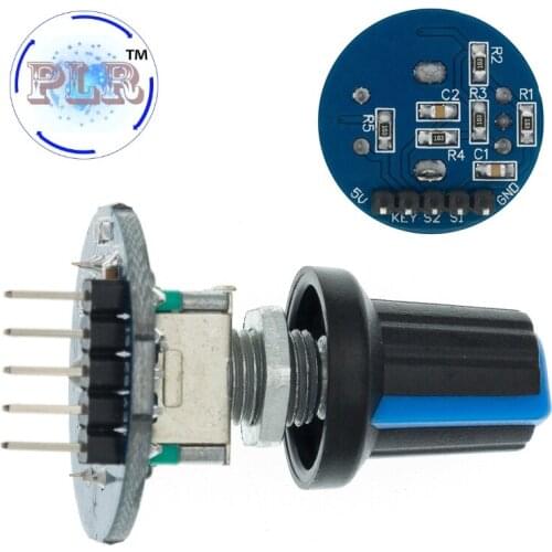 Rotary Encoder Module for Arduino Brick Sensor PLR Development Round Audio Rotating Potentiometer Knob Cap EC11