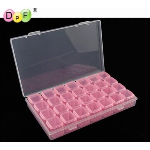 28 Slots Diamond Embroidery Accessory Box Case diamond Cross Stitch Accessory box Tools