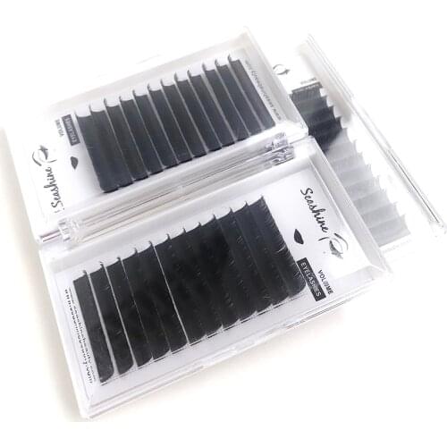 Seashine B C D Curl Eyelash Extension False Individual Lashes Hand Made Faux Mink Eyelashes Extensions