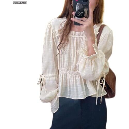 New oversize Women Blouses spring Tops femme Casual Women shirt long sleeve Cotton Girls Blouse Plus Size Blusas autumn