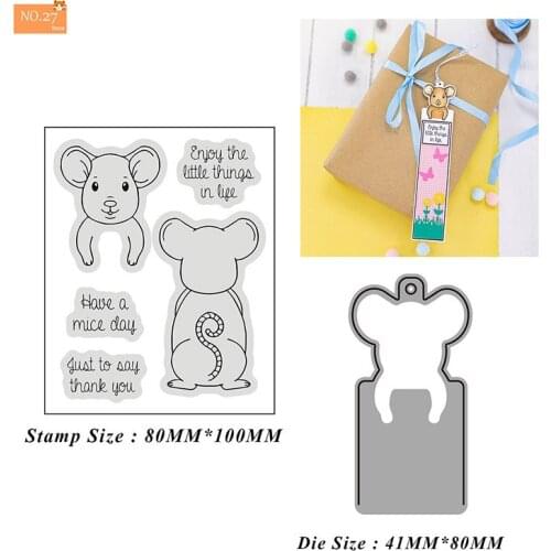 New Design Mini Mouse Metal Cutting Dies And Stamps Stencils for DIY Scrapbook Album Embossing Handmade Decora Mould