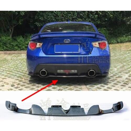 New TS Style Car Rear Bumper Splitter Lip Diffuser Spoiler Cover Trim Add-On For Aero Side Aprons For Subaru BRZ Sti 2013-2018