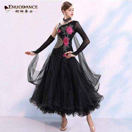 Modern Dance Practice Dress Adult Woman National Standard Ballroom Dancing National Standard performance Clothing MQ296