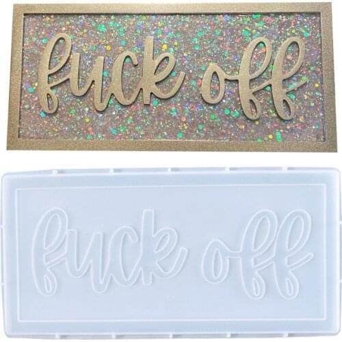 Hanging Tags Epoxy Resin Mold Doorplate Door Signs Casting Silicone Mould DIY Crafts Home Decorations Making Tools