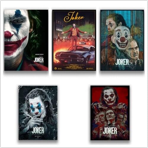 Joker White Coated Paper Prints Home Decoration for Livingroom Bedroom Home Art Brand