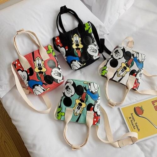Disney Mickey Mouse Minnie Backpack Girl Crossbody Bag Cute Kids Small Bag Ladies kawaii Bag