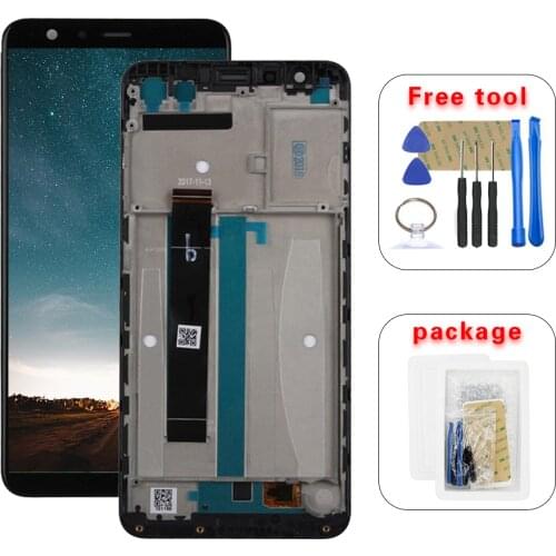 For ASUS Zenfone Max Plus X018D ZB570TL Touch Screen Digitizer Glass LCD Display Assembly with Frame