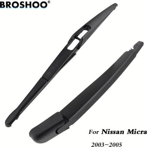 BROSHOO Car Rear Wiper Blades Back Windscreen Wiper Arm For Nissan Micra Hatchback (2003-2005) 305mm,Windshield Auto Styling
