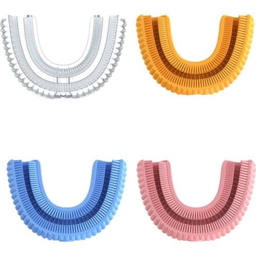 U Shaped Replacement Head Mouthpieces 360 Degrees Automatic Sonic Toothbrush Accessories for Kids Children Tooth Whitening