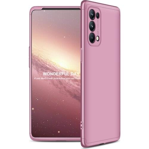360 Degree Ultra Thin Back Case Cover for OPPO Reno 5 Pro GKK Three Stage Splicing Full Coverage PC Phone Case