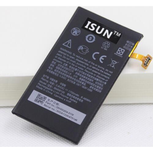 10pcs/lot 1700mA Battery For HTC 8S A620e Windows Phone 8S Rio A620t A620d BM59100 Battery Replacement