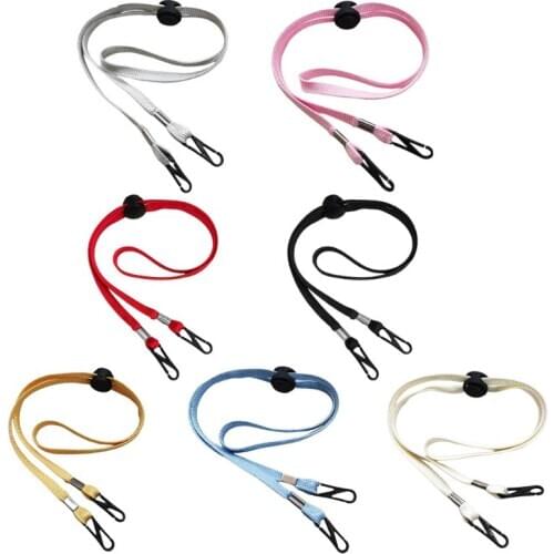 10Pcs Adjustable Strap Face Mask Lanyard Extender with Clips Ear Savers Holder Hanging Rope Neck String for Kids Adults