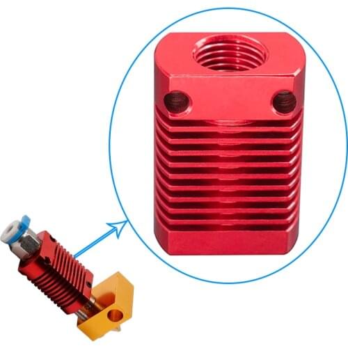 2PCS 3D Printer Heat Sink Aluminum Cooling Block 27 * 20 * 12mm Radiator Fin for CR-10 Series/ Ender-3 MK10 Extruder