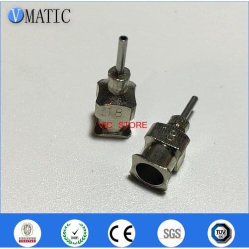 2020 High Precision All Metal Tips 18G 1/4 inch Blunt Stainless Steel 12PCS Dispensing Needles Syringe Needle Tips