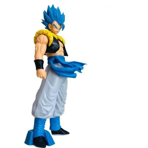 32cm Dragon Ball Z Super Saiyan Blue Hair Gogeta Action Figures PVC Collections Model Toys Birthday Gifts for Children