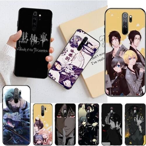 Anime Butler Kuroshitsuji Black TPU Soft Phone Case for Redmi Note 9 8 8T 8A 7 6 6A Go Pro Max Redmi 9 K20