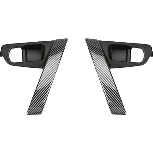 Car Carbon Fiber Interior Door Handles Base Interior Door Handle Cover Trim for Nissan Qashqai J10 2007-2015