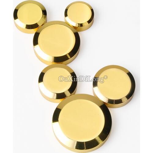 Express Shipping 200PCS European Brass Advertisement Nails Acrylic Billboard Glass Mirror Nails Screws Decorative Covers Caps