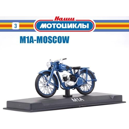 1/24 Scale Diecast Motorcycle Model Soviet Light Motorcycle M1A-MOSCOW Static Display Adult Classic Collection Hot Toys Car