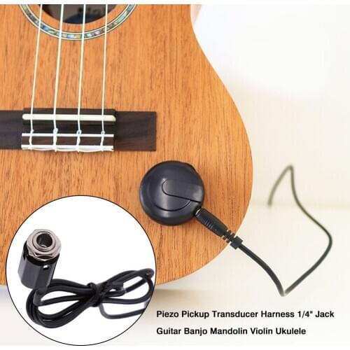 Guitar Violin Pickup Accessories Guitar Violin Pickup Piezo Transducer Bridge Set With Tone Volume Knob Piezo Pickup Set Bass 4