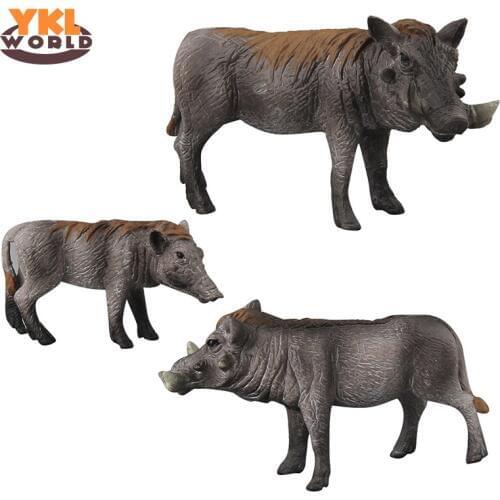 Wild Boar Pig Simulation Animal Model Toy Soft Solid Doll Toys Kids For Children Action Toy Figures Birthday Gifts (S5