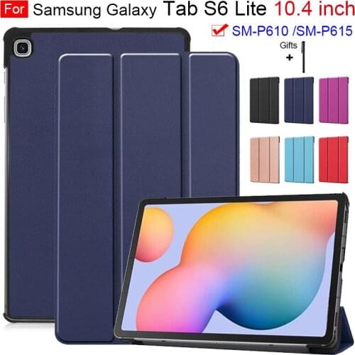 For Samsung Galaxy Tab S6 Lite 10.4 SM-P610 P615 Case Magnetic Stand Cover For Galaxy Tab Lite 10.4 "Tablet Case Funda Capa+Gift
