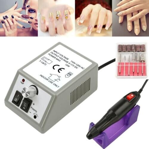 Electric Nail Drill Machine Nail File Drill Kit/Acrylic Nails Gel Nail Glazing Nail Art Drill Polisher Fast Manicure Pedicure